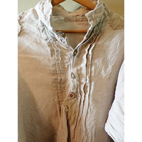 Theater Ware Costume Milwaukee Repertory Theater Blouse Boho Large Handmade - Picture 3 of 11